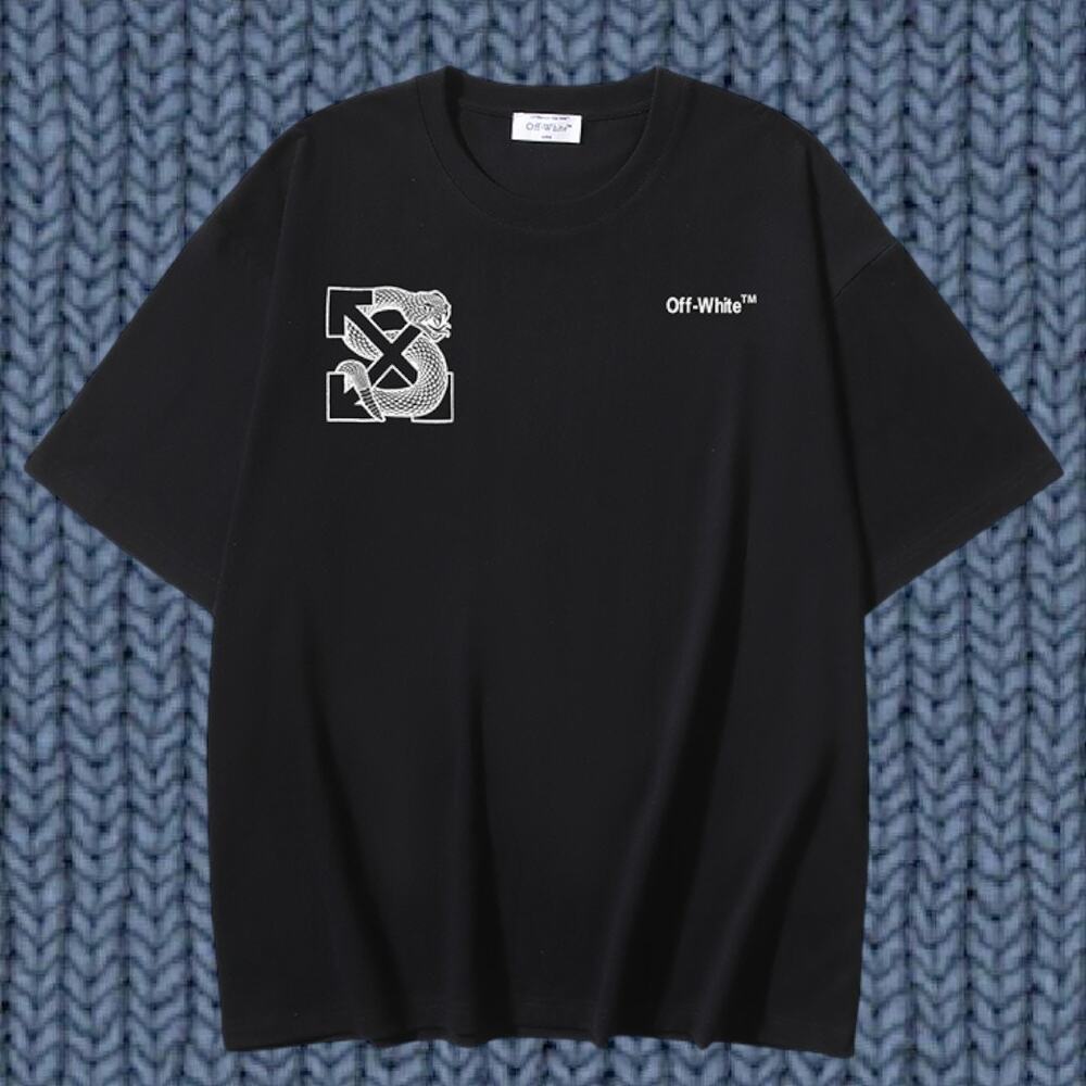 Off-white Men's Black Short Sleeve T-Shirt